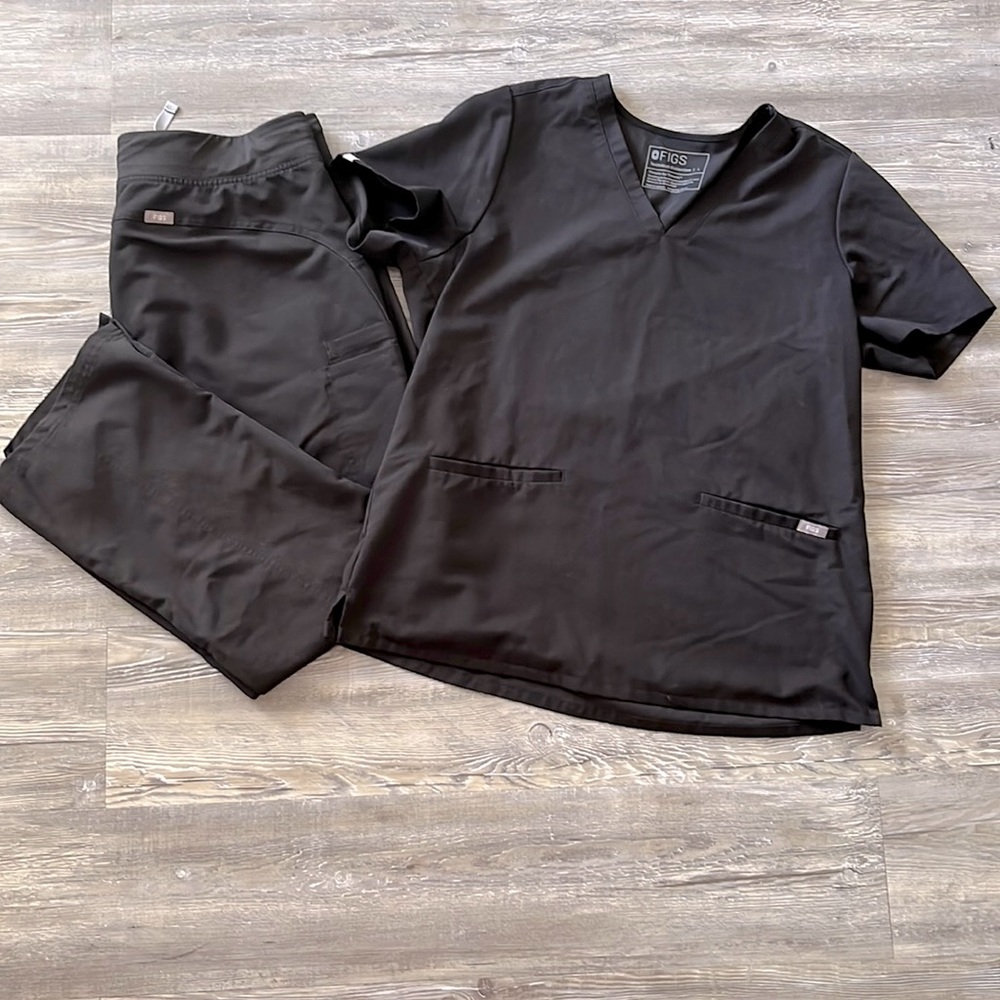 Figs Black Scrub Set Casma L Kade PL